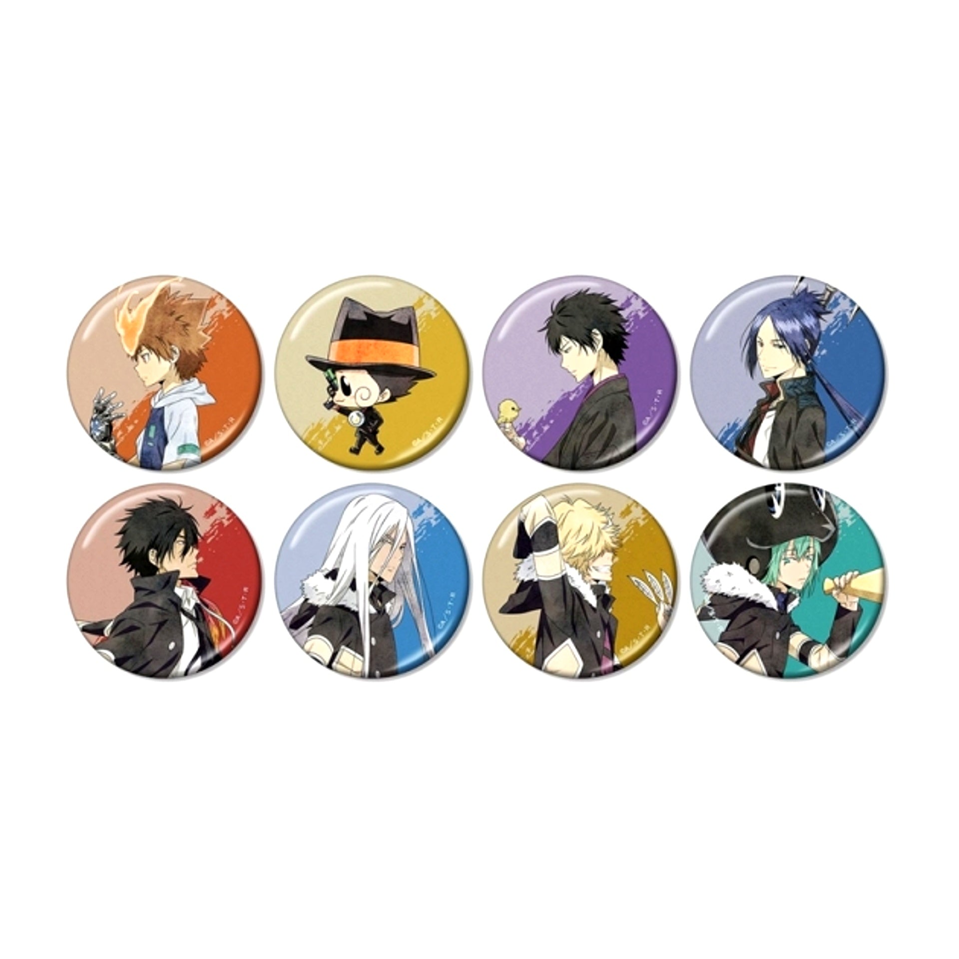 TV Anime Katekyo Hitman Reborn! Newly Drawn Walking ver. Trading Metallic Can Badge (Reissue) [NEW]