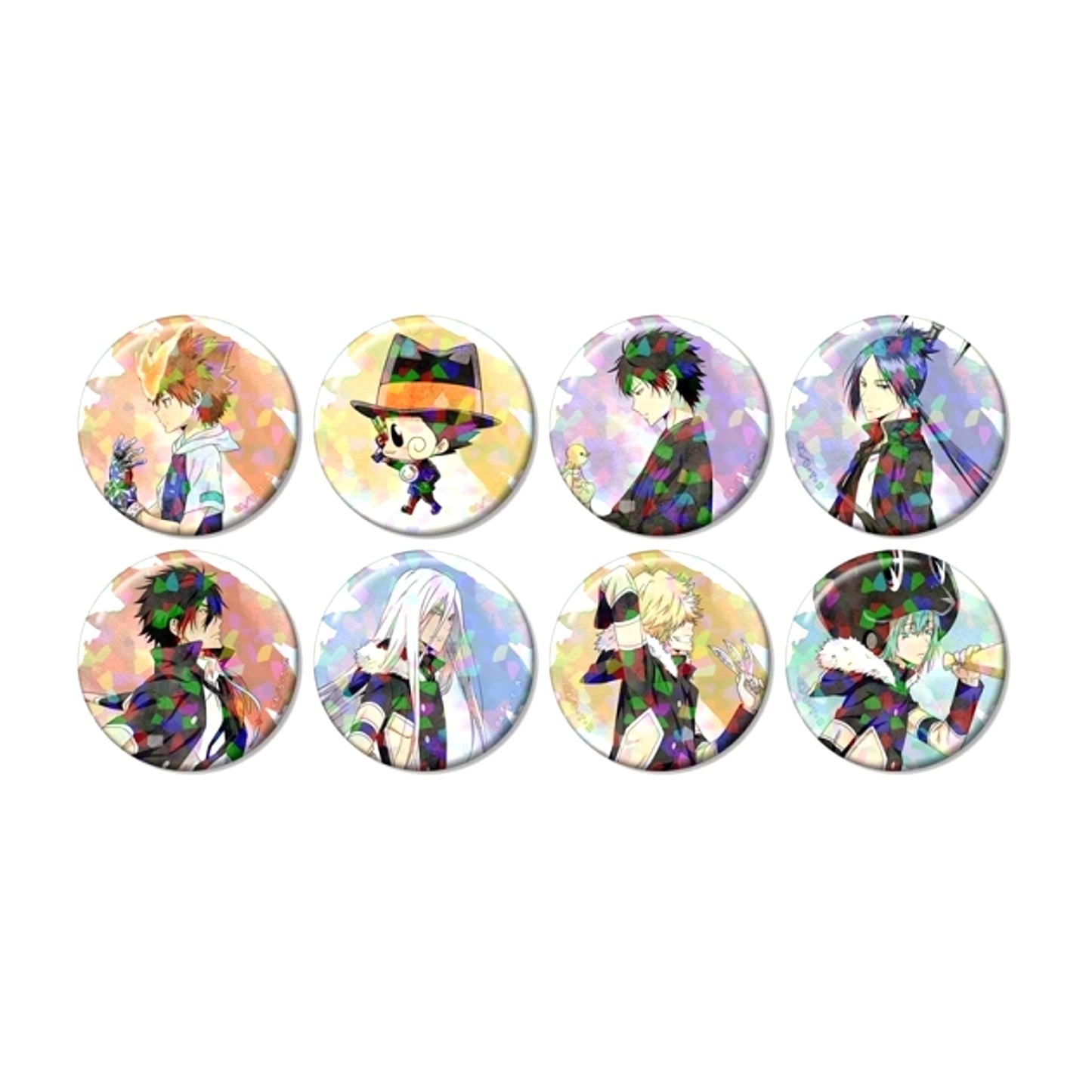 TV Anime Katekyo Hitman Reborn! Newly Drawn Walking ver. Trading Hologram Can Badge (Reissue) [NEW]