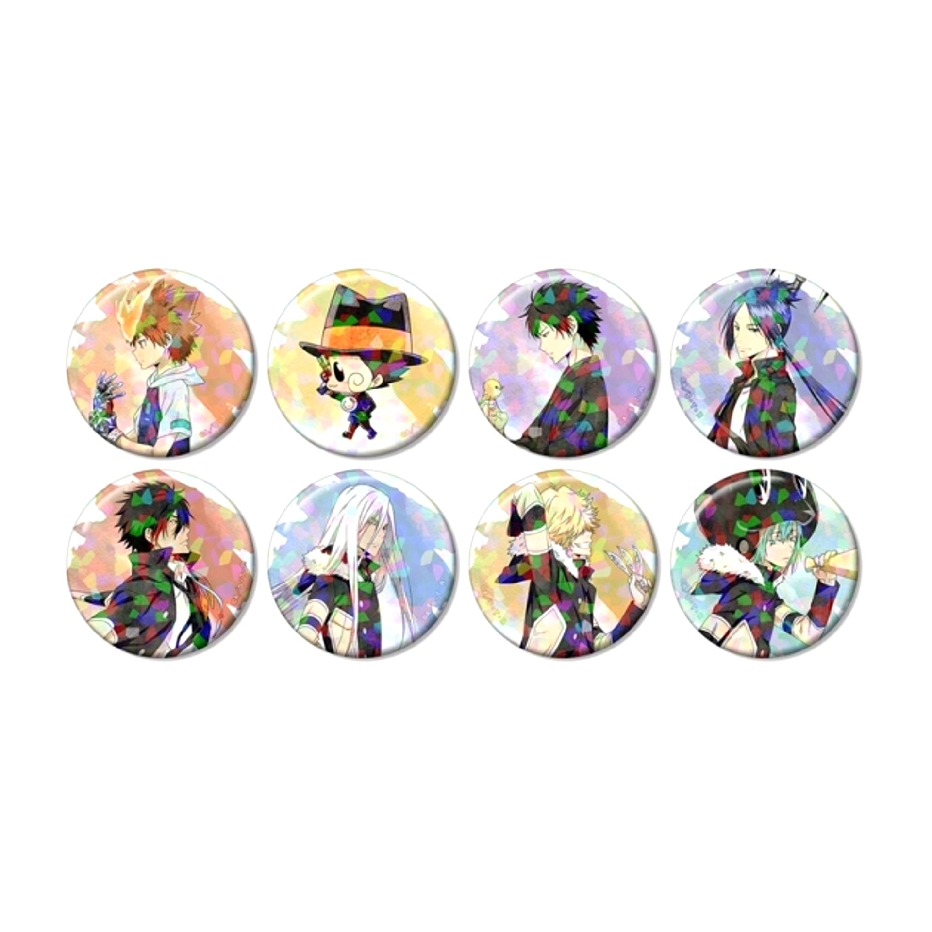 TV Anime Katekyo Hitman Reborn! Newly Drawn Walking ver. Trading Hologram Can Badge (Reissue) [NEW]