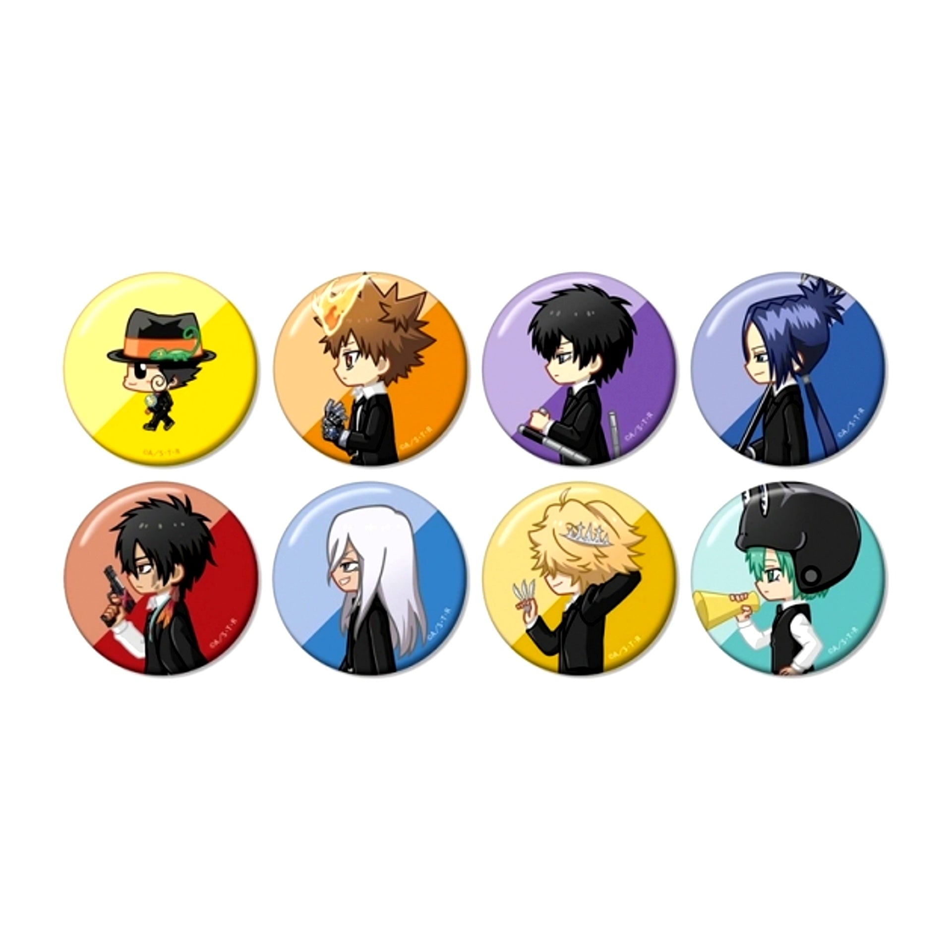TV Anime Reborn! Trading Chibitoko Button Goods - Bache Resale [NEW]