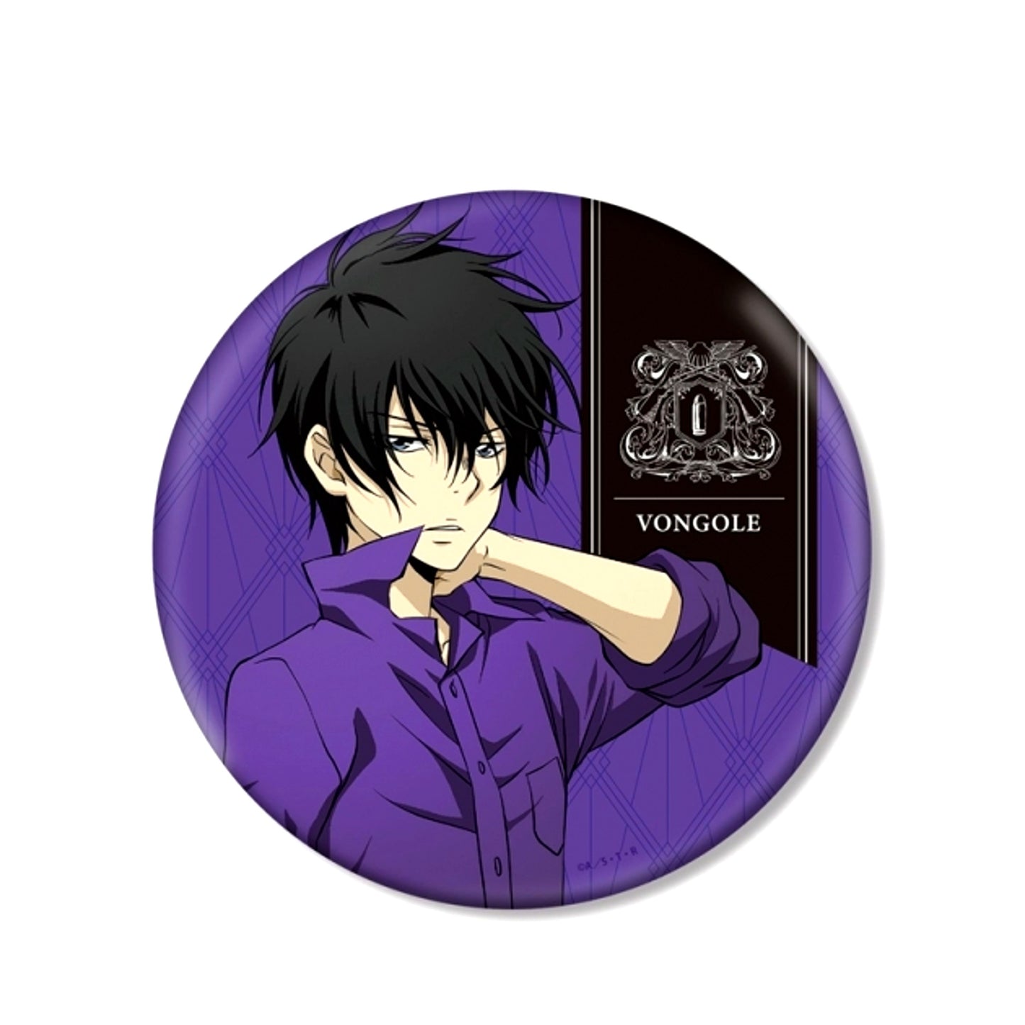 TV Anime Katekyo Hitman Reborn! Newly Drawn Illustration Kyoya Hibari Color Shirt ver. Big Can Badge (Reissue) [NEW]