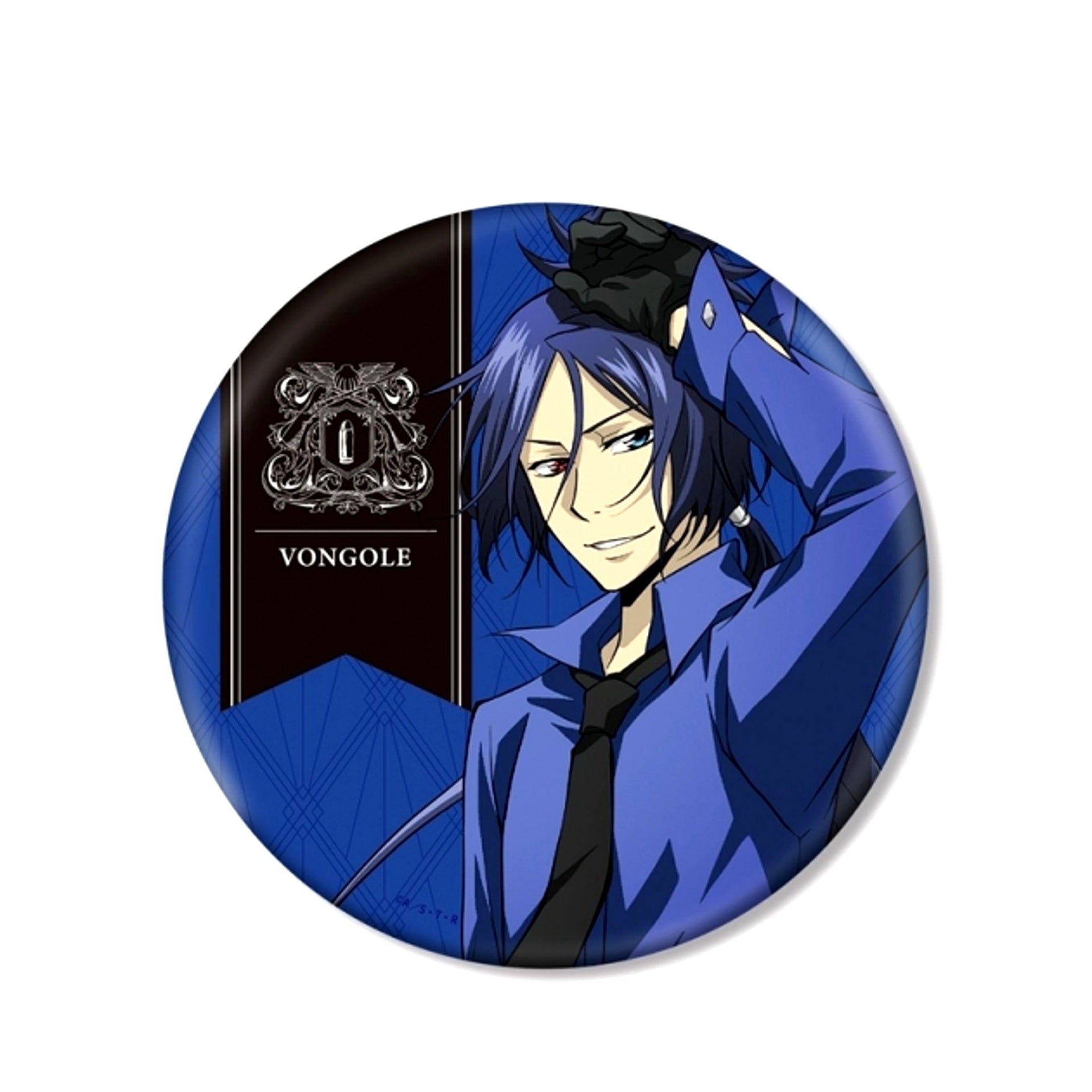 TV Anime Katekyo Hitman Reborn! Newly Drawn Illustration Mukuro Rokudo (10 Years Later) Colored Shirt ver. Big Can Badge (Reissue) [NEW]