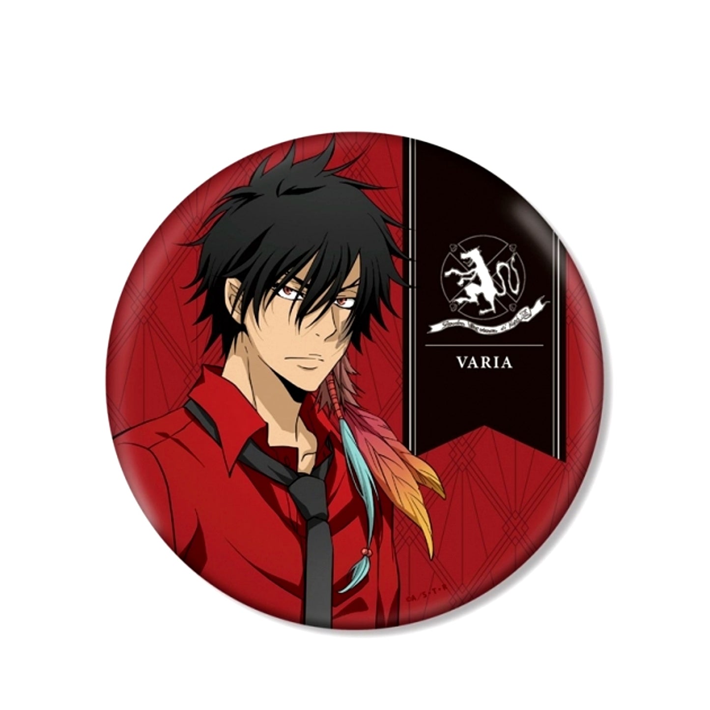 TV Anime Katekyo Hitman Reborn! Newly Drawn Illustration XANXUS (10 Years Later) Color Shirt ver. Big Can Badge (Reissue) [NEW]