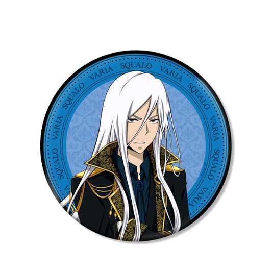 TV Anime Katekyo Hitman Reborn! Newly Drawn Illustration Superbi Squalo (10 Years Later) Prince Outfit ver. Big Can Badge (Reissue) [NEW]