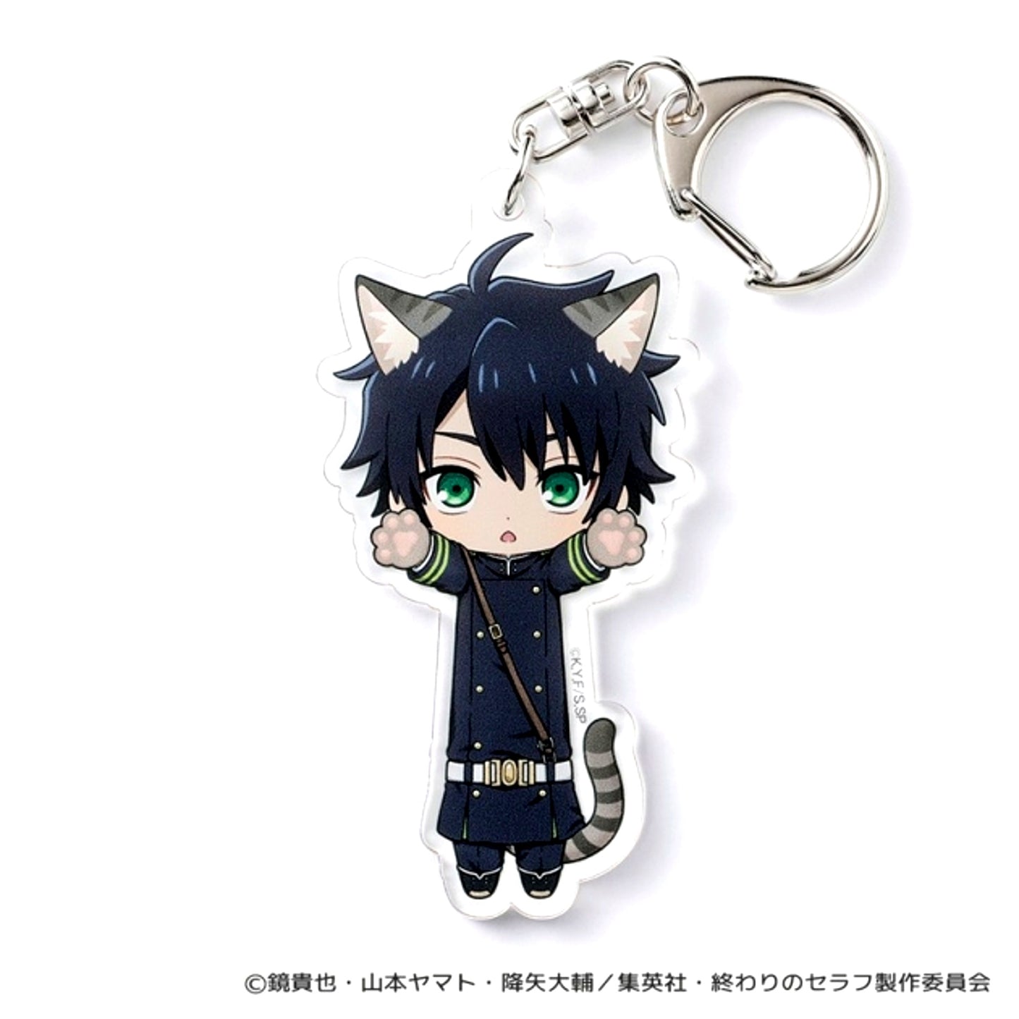 Seraph of the End Nobineko Stretching Cat Acrylic Keychain (Yuichiro Hyakuya) [NEW]