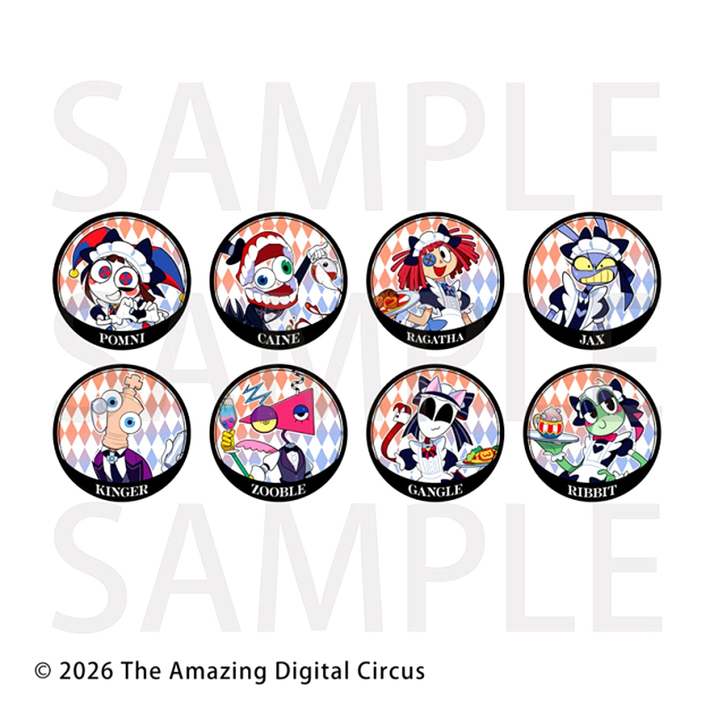 The Amazing Digital Circus (Made-to-Order / Simultaneous Online Sale) Trading Glitter Can Badge A (animate Cafe) [NEW]