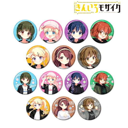 KINMOZA! arti-mate Part 2 Trading Glitter Button Yui Hara Teacher Newly Drawn Plain Clothes ver. Goods - Badge animate Limited [NEW]