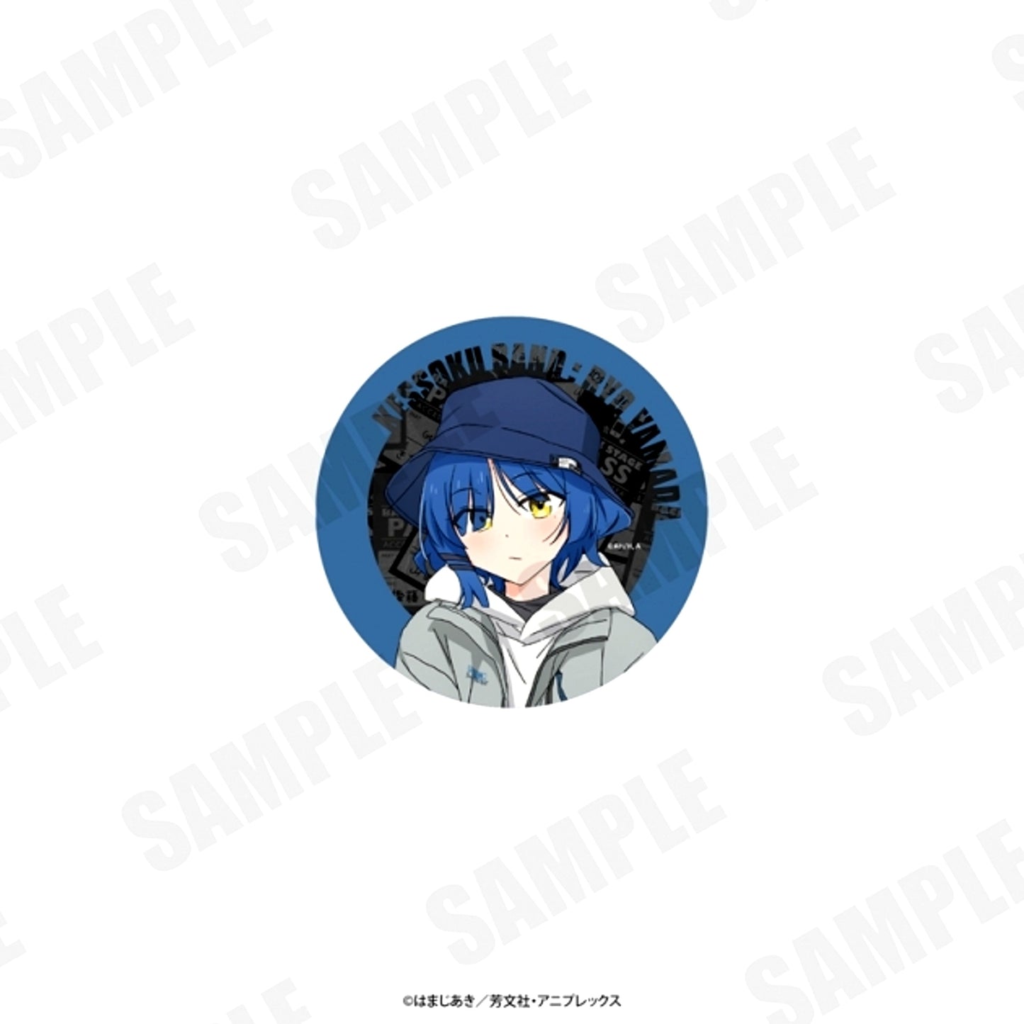 Anime Bocchi the Rock! Metallic Can Badge "Kessoku Band Waterproof Jacket" Ryo Yamada [NEW]