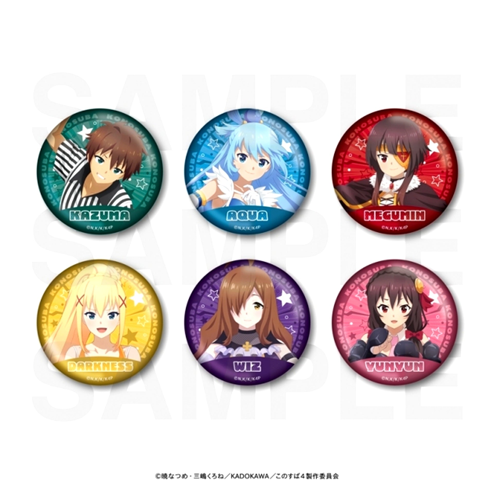 Anime KonoSuba: God's Blessing on This Wonderful World! Trading Metallic Can Badge Newly Drawn Illustration "Pro Wrestler!" [NEW]