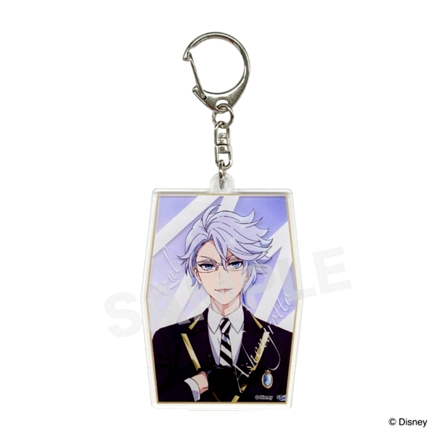 Disney Twisted-Wonderland The Animation / Azul / Acrylic Keychain (Animate Limited) [NEW]