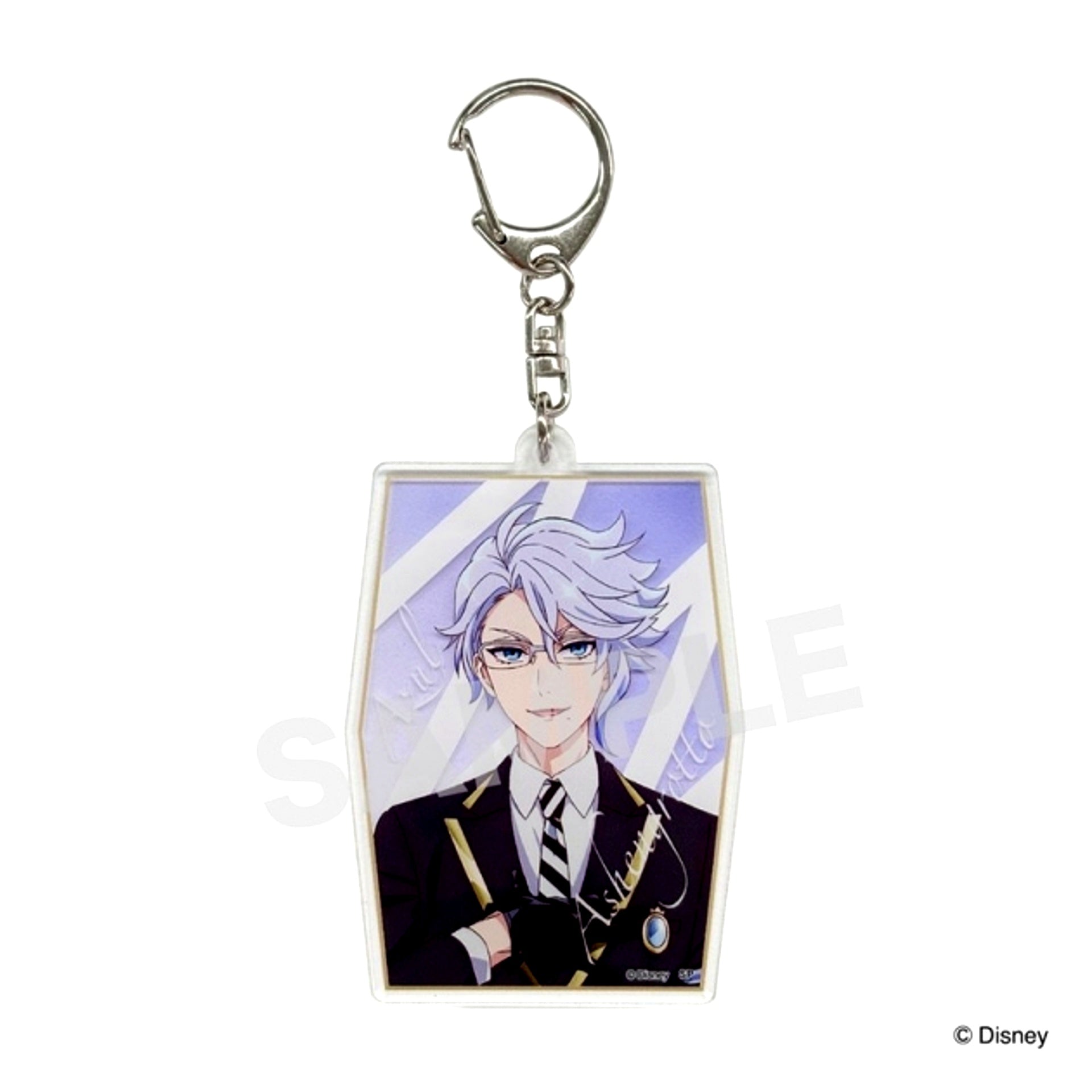 Disney Twisted-Wonderland The Animation / Azul / Acrylic Keychain (Animate Limited) [NEW]
