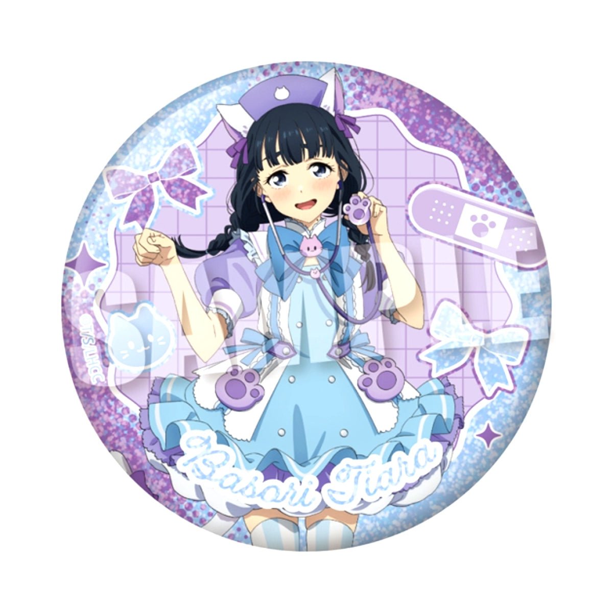 Too Many Losing Heroines! TV Anime BIG Hologram Can Badge (Yumekawa ver.) (Tiara Basori) [NEW]