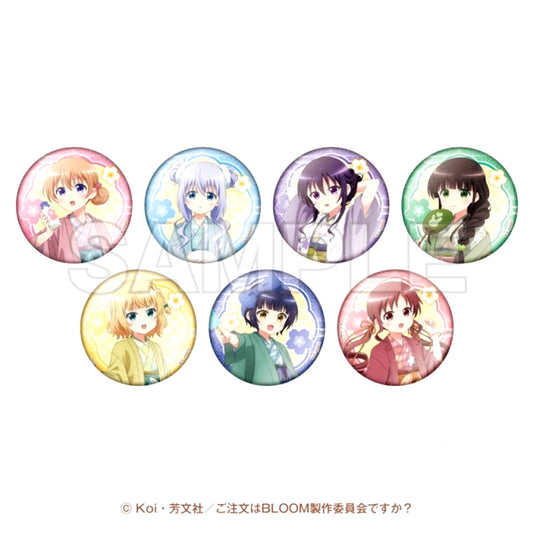 Is the Order a Rabbit? BLOOM Is the Order a Hot Bath? -Pokapoka Yukemuri Time- Trading Can Badge [NEW]