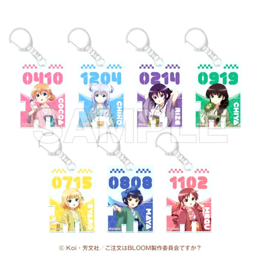 Is the Order a Rabbit? BLOOM Is the Order a Hot Bath? -Pokapoka Yukemuri Time- Trading Locker Keychain [NEW]