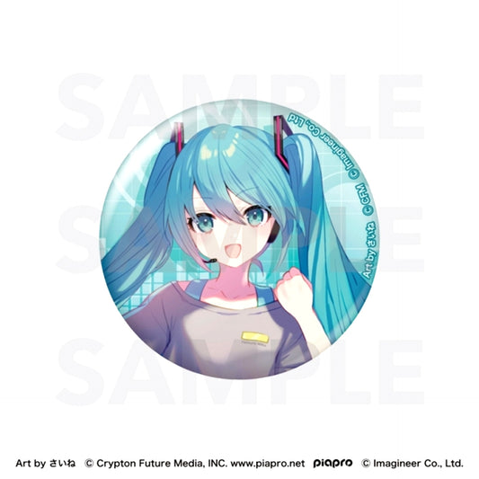Piapro Characters Fit Boxing feat. Hatsune Miku Art by Saine Glitter Can Badge Hatsune Miku [NEW]