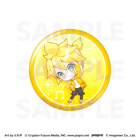 Piapro Characters Fit Boxing feat. Hatsune Miku Art by Niwako Glitter Button Len Kagamine Goods - Bache [NEW]