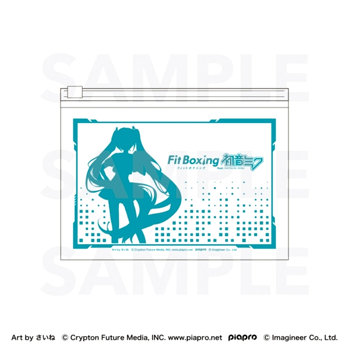 Piapro Characters Fit Boxing feat. Hatsune Miku Art by Saine Clear Pouch Hatsune Miku [NEW]