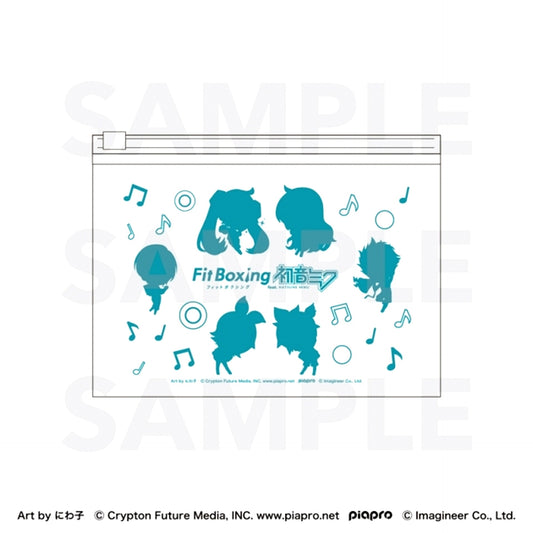 Piapro Characters Fit Boxing feat. Hatsune Miku Art by Niwako Clear Pouch Chibi Character Set Goods - Pouch [NEW]