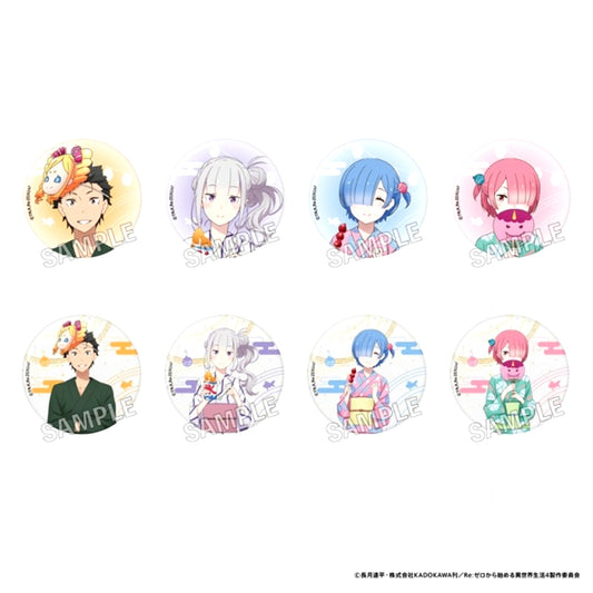 Re:ZERO -Starting Life in Another World- Trading Can Badge Festival ver. [NEW]