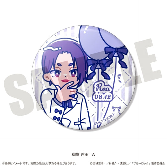 TV Anime "BLUELOCK" Kirakira Can Badge Nyutoro Mikage Reo Birthday A [NEW]