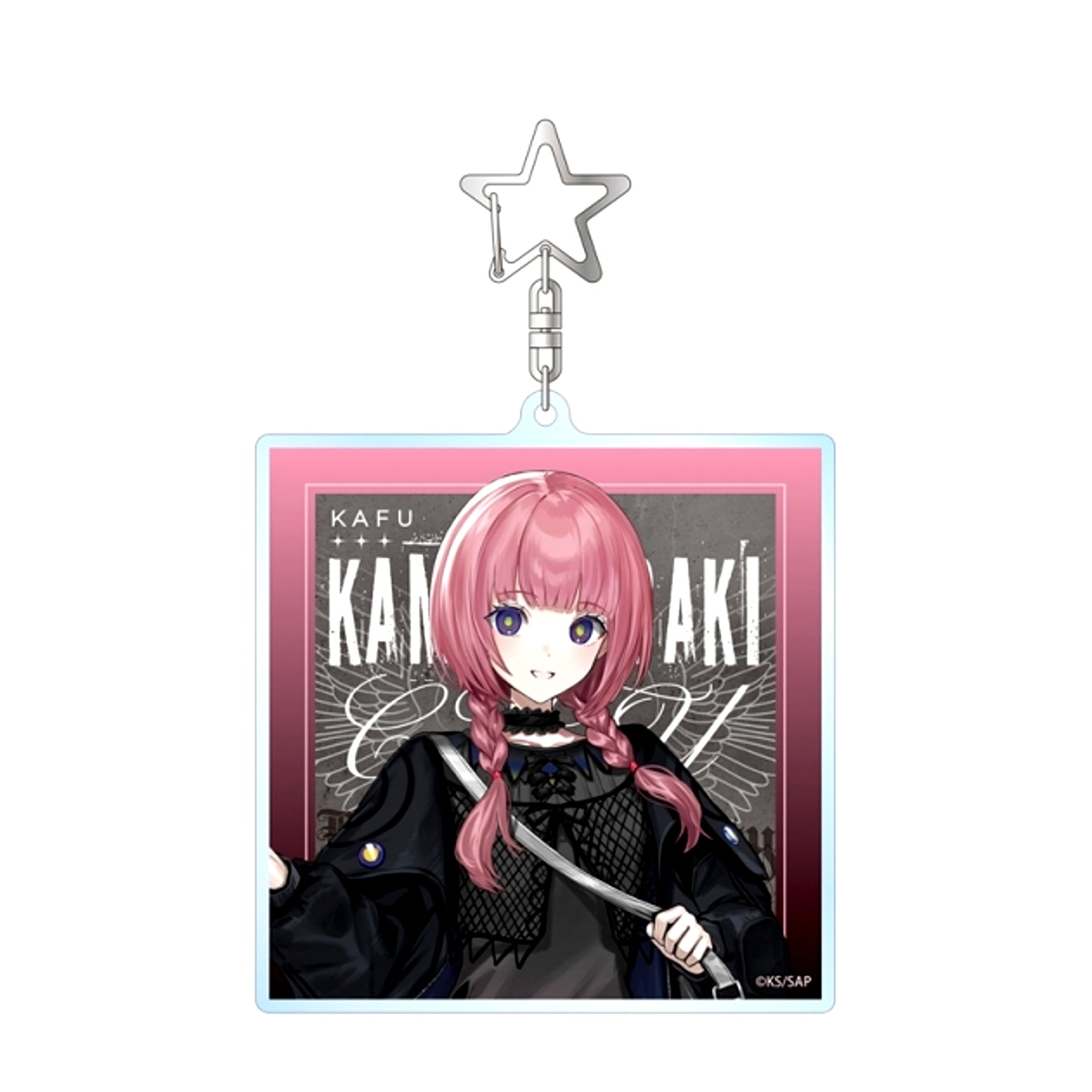 TV Anime Kamitsubaki City Under Construction Gawako Illustration Kafu Morisaki Black Outfit ver. BIG Acrylic Keychain (Animate Advance Sale) [NEW]