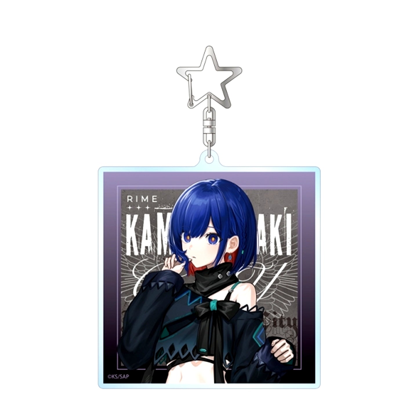 TV Anime Kamitsubaki City Under Construction Gawako Illustration Rime Tanioki Black Outfit ver. BIG Acrylic Keychain (Animate Advance Sale) [NEW]