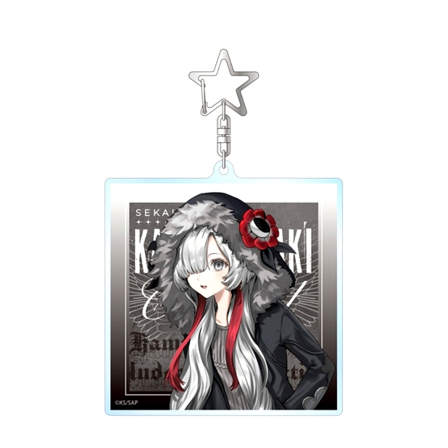 TV Anime Kamitsubaki City Under Construction Gawako Illustration Sekai Yorukawa Black Coordinate ver. BIG Acrylic Keychain (Animate Advance Sale) [NEW]