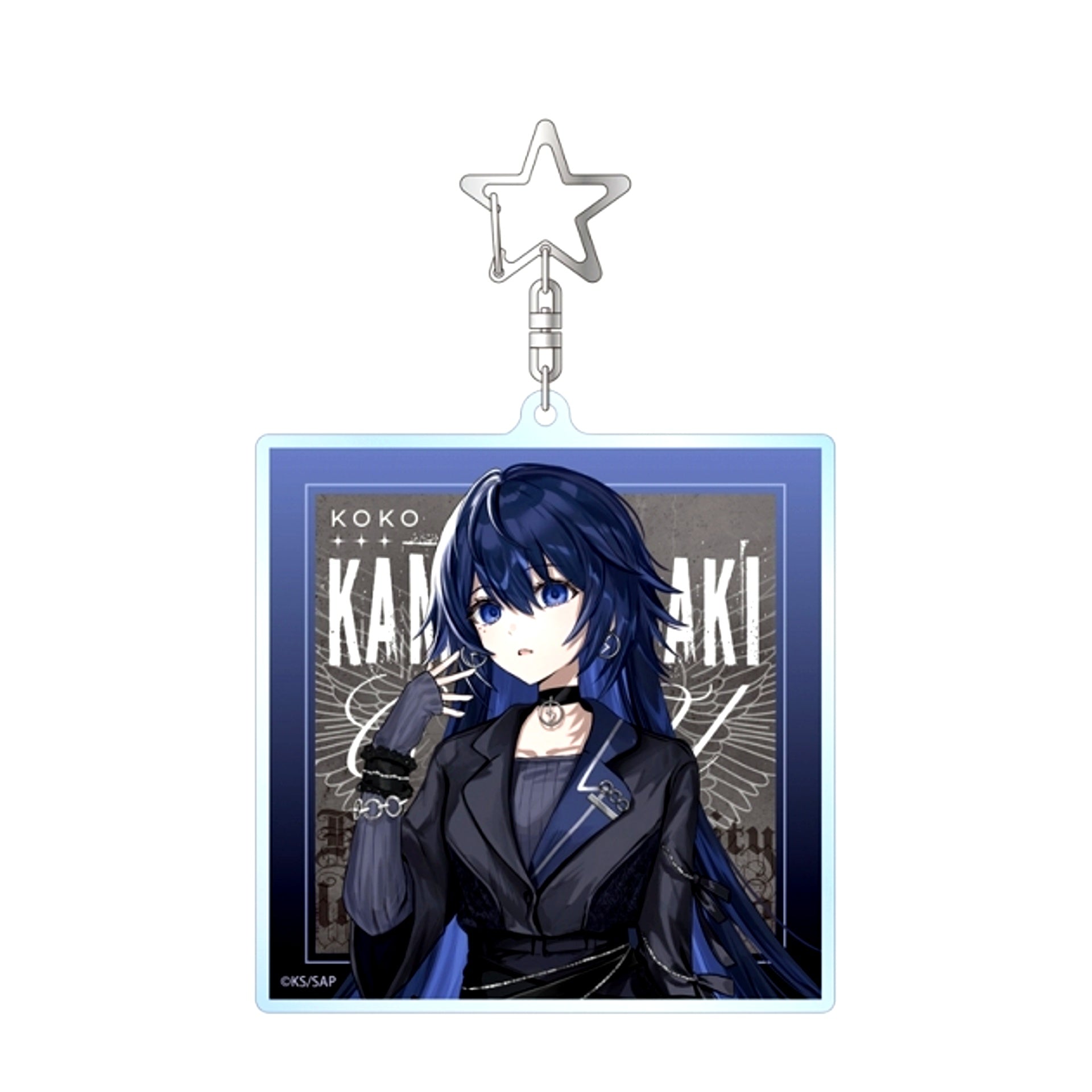 TV Anime Kamitsubaki City Under Construction Illustration by Gawako Koko Rinne Black Outfit ver. BIG Acrylic Keychain (Animate Advance Sale) [NEW]