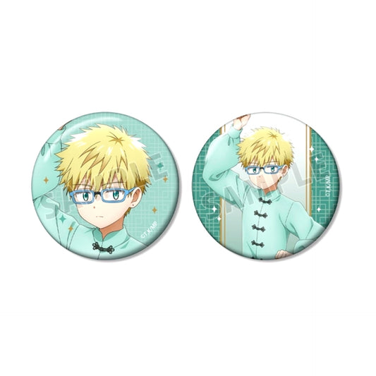 Medalist TV Anime Newly Drawn Illustration Riou Sonidori Chinese Dress ver. Can Badge Set of 2 [NEW]
