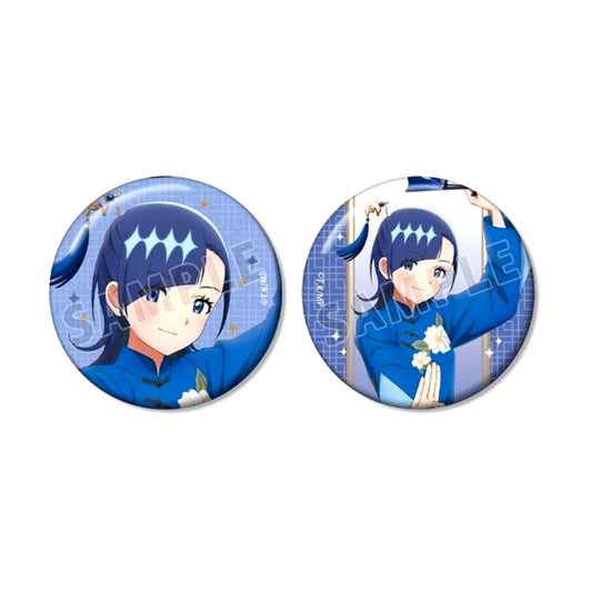 Medalist TV Anime Newly Drawn Illustration Iruka Okazaki Chinese Dress ver. Can Badge Set of 2 [NEW]