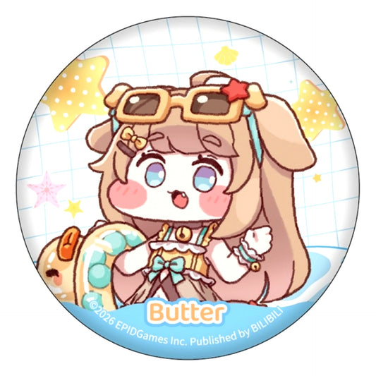 Trickcal Character Can Badge: Butter [NEW]