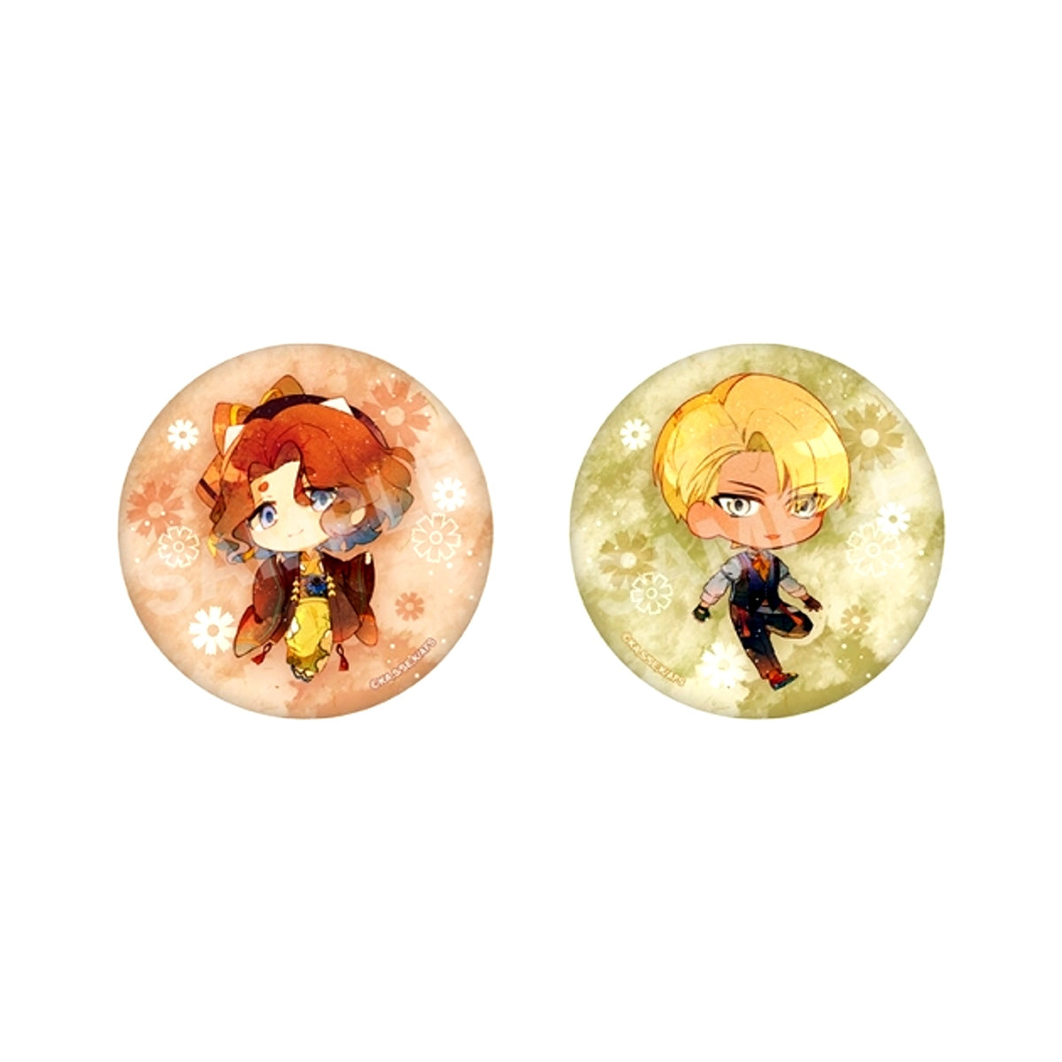 Agents of the Four Seasons: Dance of Spring Washi Can Badge (Set of 2) / 03 Autumn [NEW]