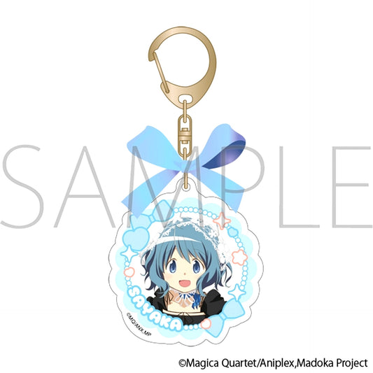 Puella Magi Madoka Magica Acrylic Keychain with Ribbon / Sayaka Miki [NEW]