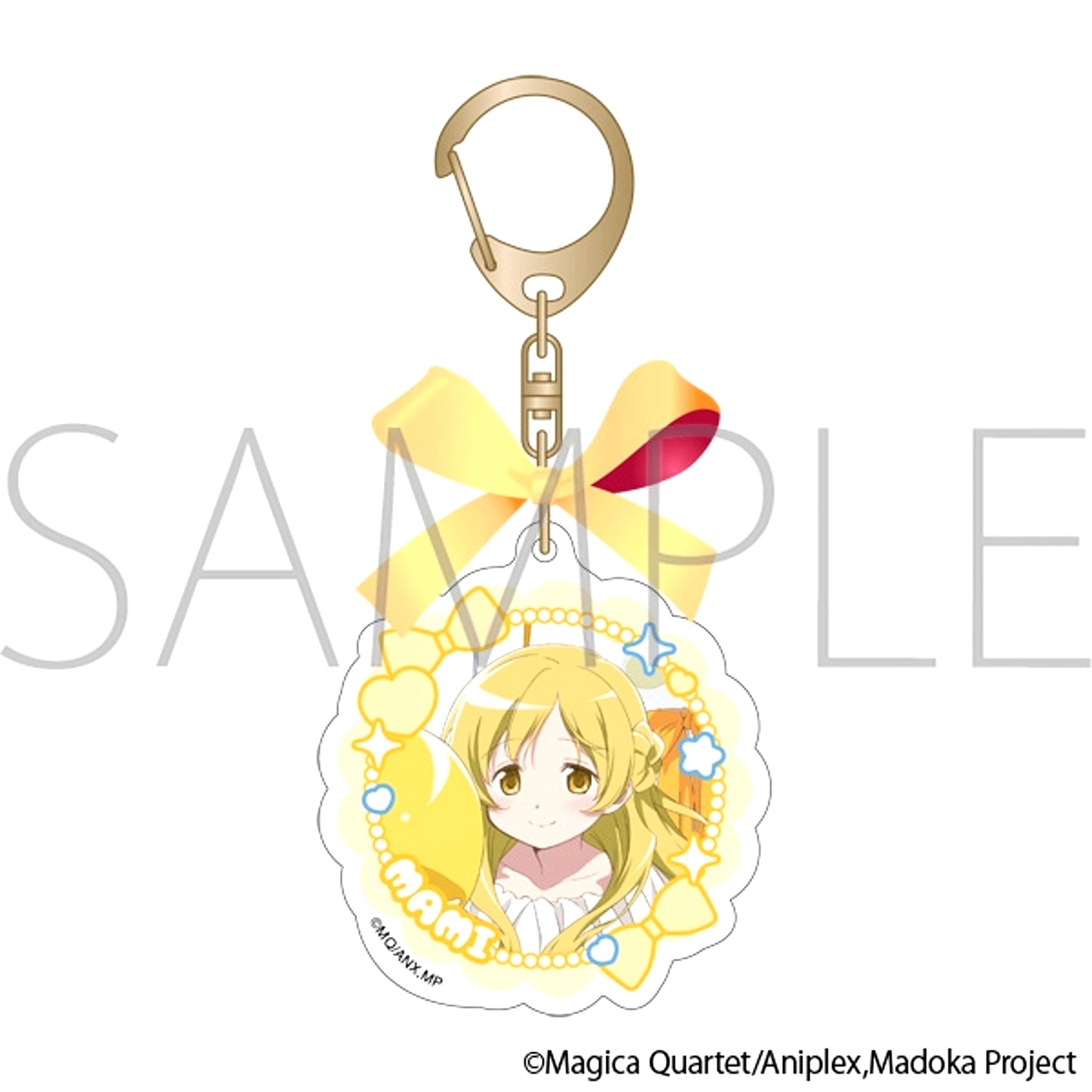 Puella Magi Madoka Magica Acrylic Keychain with Ribbon / Mami Tomoe [NEW]