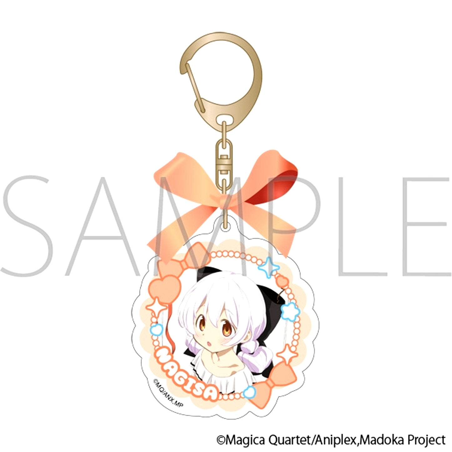 Puella Magi Madoka Magica Acrylic Keychain with Ribbon / Nagisa Momoe [NEW]