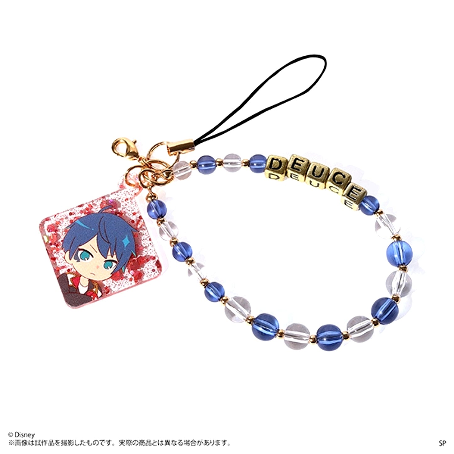 Disney Twisted-Wonderland The Animation After School Mates Beads Strap / Deuce Spade [NEW]