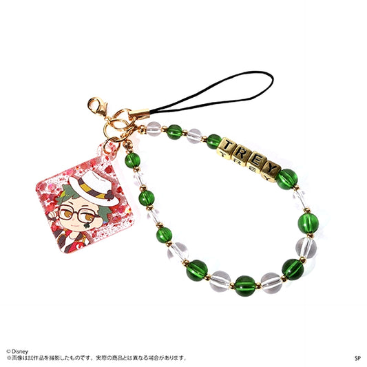 Disney Twisted-Wonderland The Animation After-School Mates Beads Strap / Trey Clover [NEW]