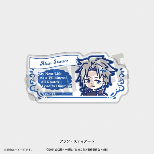 TV Anime "My Next Life as a Villainess: All Routes Lead to Doom! X" Retopopu Acrylic Badge (All 9 Types) Alan Stuart [NEW]
