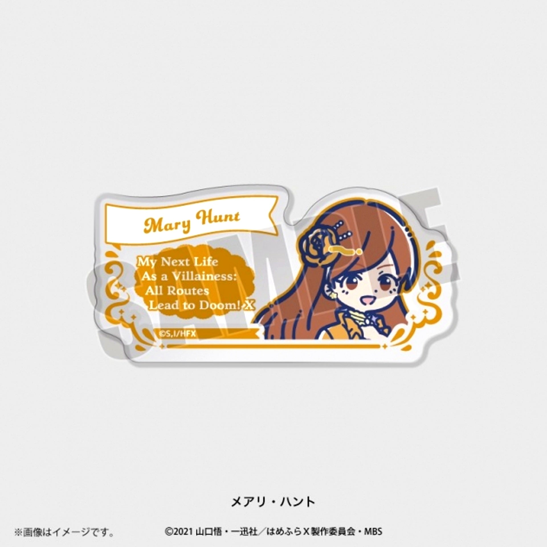 TV Anime My Next Life as a Villainess: All Routes Lead to Doom! X Retopop Acrylic Badge (All 9 Types) Mary Hunt [NEW]