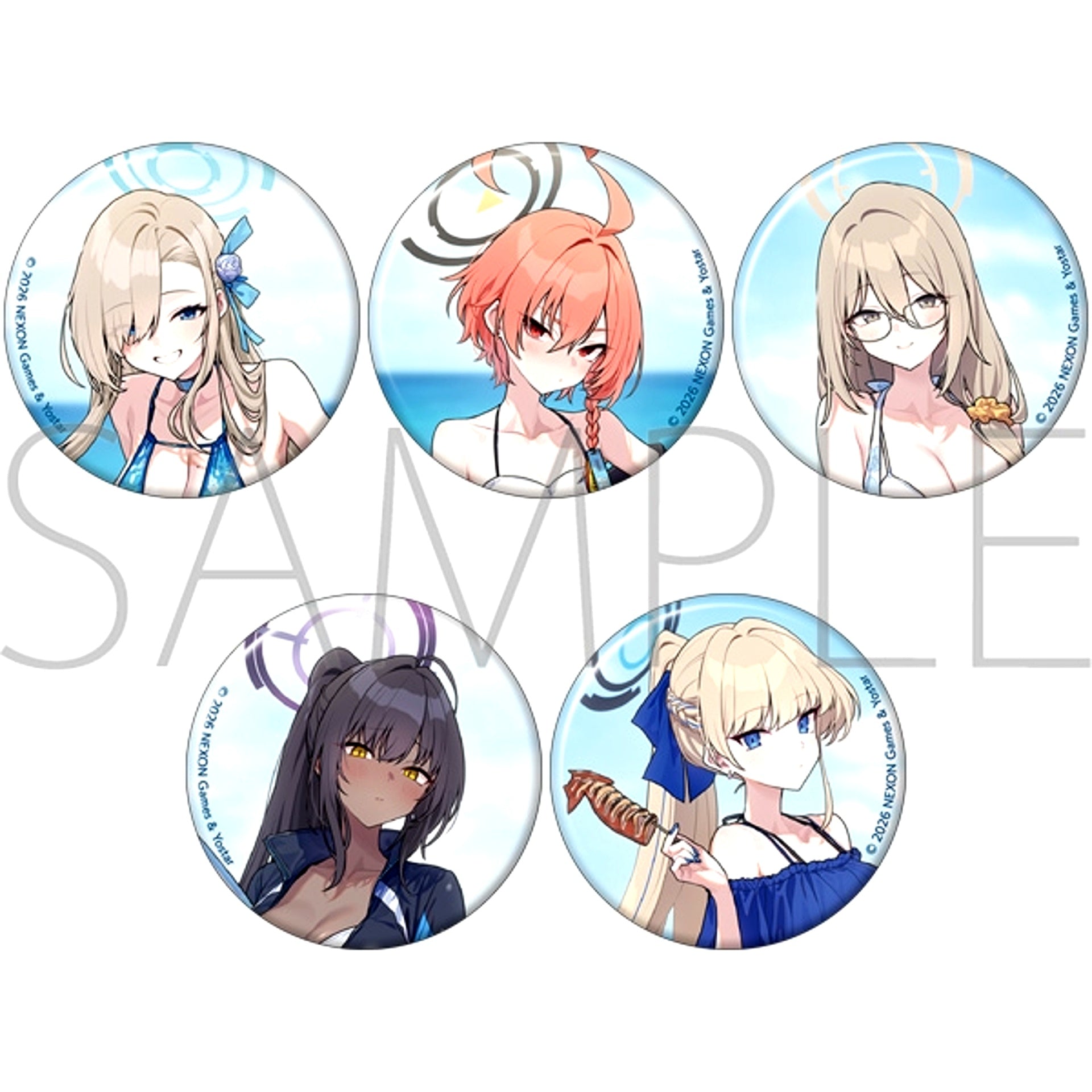 Blue Archive Button Set /Cleaning&Clearing Goods - Bache [NEW]