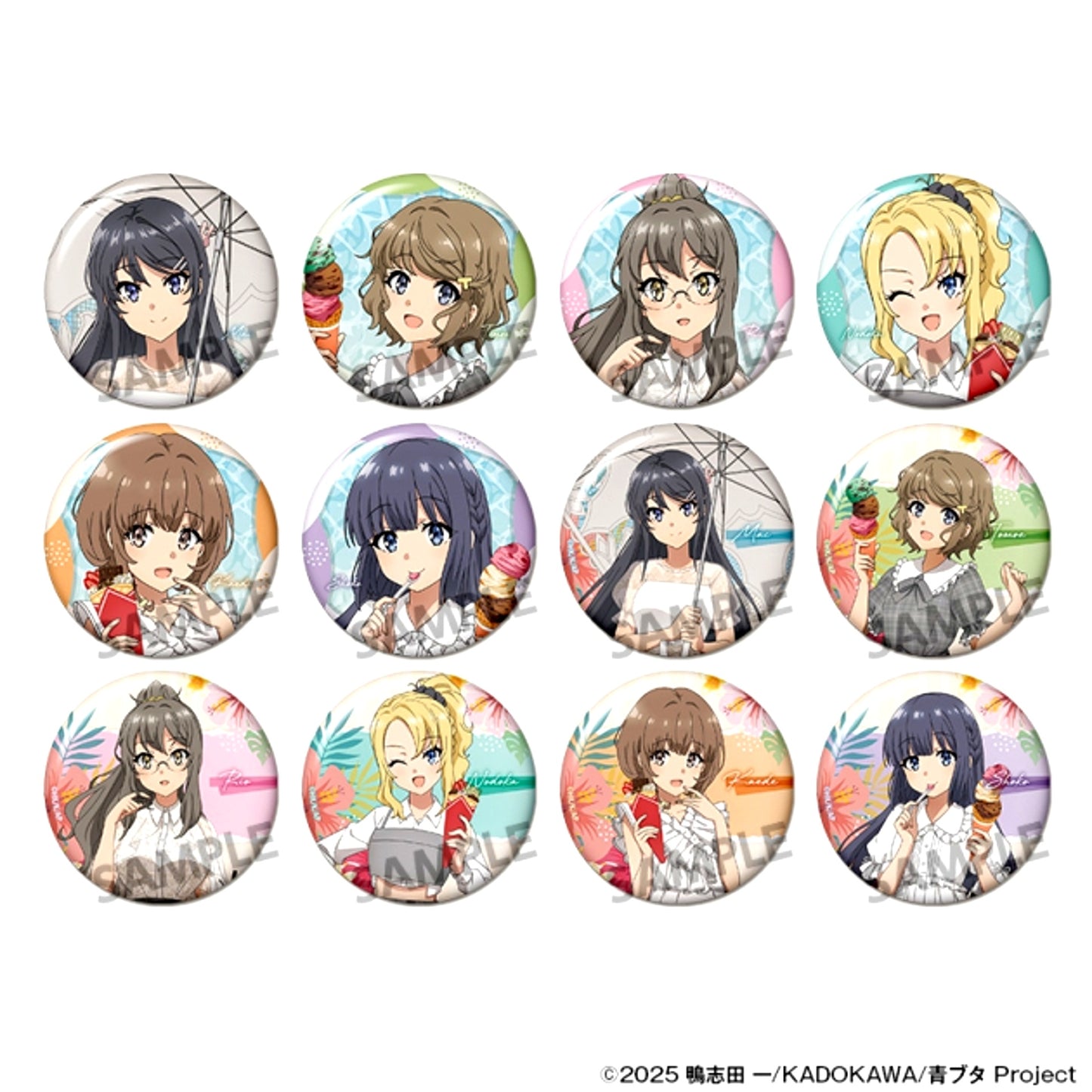 Rascal Does Not Dream Series Newly Drawn Trading Badge Vacation ver. Goods - Bache [NEW]