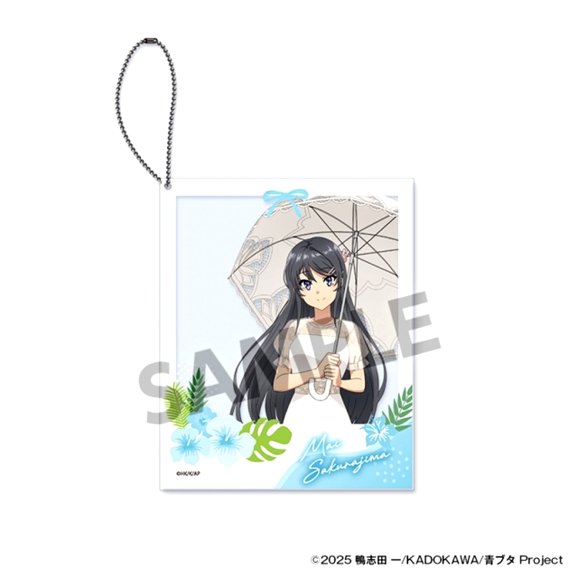 Rascal Does Not Dream Series Newly Drawn Polaroid Style Acrylic Keychain Sakurajima Mai Vacation ver. [NEW]