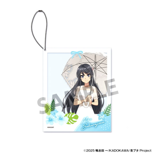 Rascal Does Not Dream Series Newly Drawn Polaroid Style Acrylic Keychain Sakurajima Mai Vacation ver. [NEW]