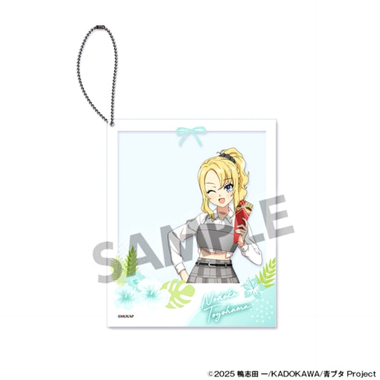 Rascal Does Not Dream Series Newly Drawn Polaroid Style Acrylic Keychain Nodoka Toyohama Vacation ver. [NEW]
