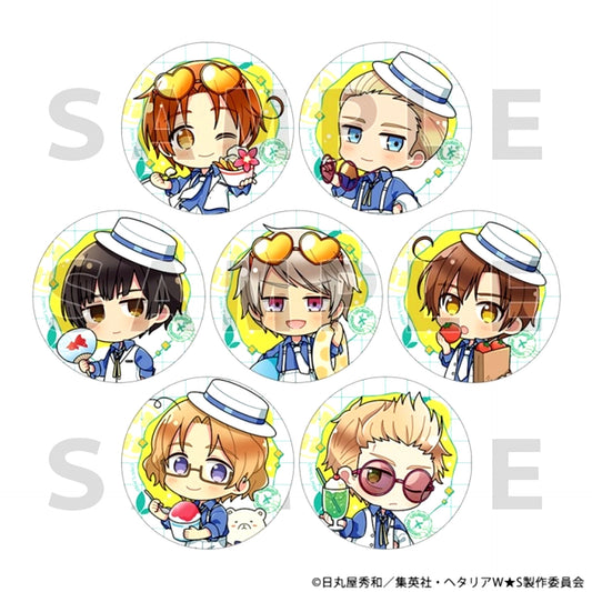 Hetalia World Stars Random Button (Summer Vacation /ver.A) Goods - Bache [NEW]