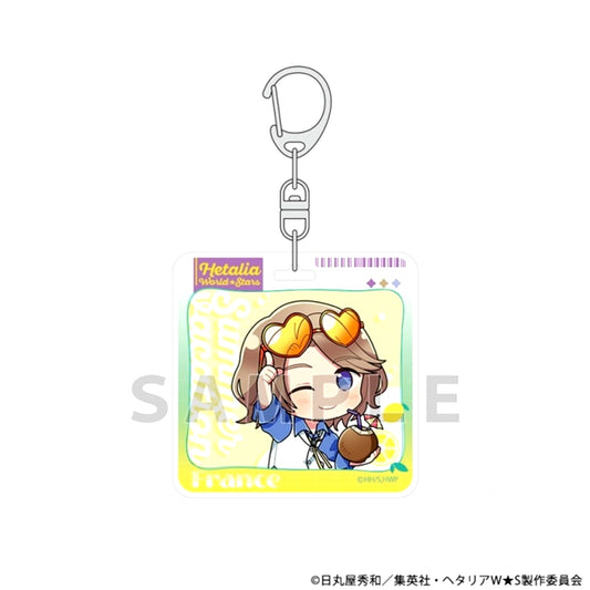 Hetalia World Stars Acrylic Keychain (France / Summer Vacation) Goods - Keychain [NEW]