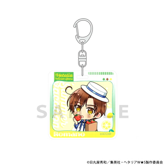 Hetalia World Stars Acrylic Keychain (Romano / Summer Vacation) Goods - Keychain [NEW]