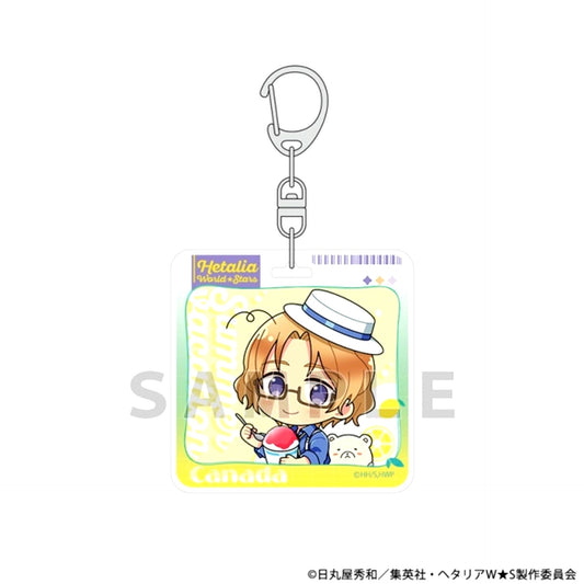 Hetalia World Stars Acrylic Keychain (Canada / Summer Vacation) [NEW]