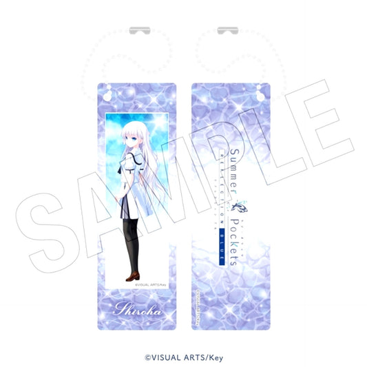 Summer Pockets REFLECTION BLUE <Water Play> Photo Gray Keychain (Naruse Shiroha) [NEW]