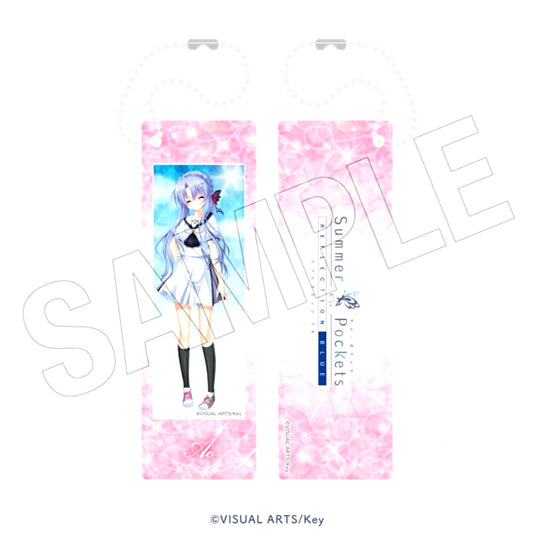 Summer Pockets REFLECTION BLUE (Water Play) Photo Gray Keychain (Ao Sorakado) [NEW]
